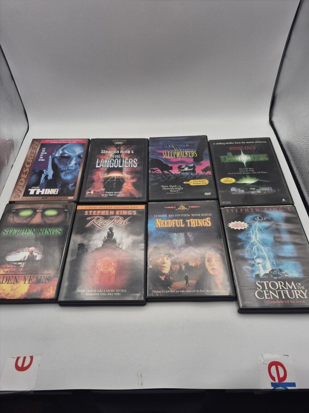 Lot of 8 Stephen King DVDs Thinner, Sleepwalkers, Tommyknockers, Langoliers